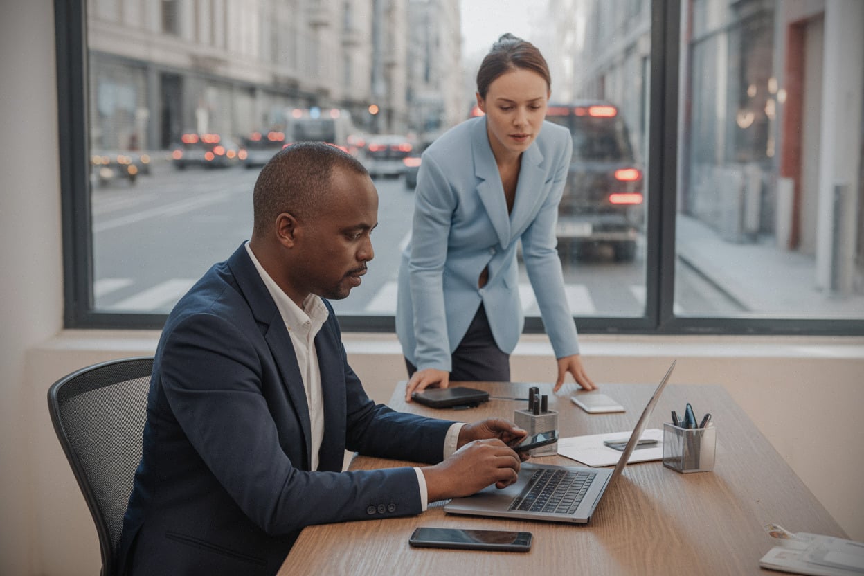 Fintech africaine surveillant les risques cyber et paiements mobiles